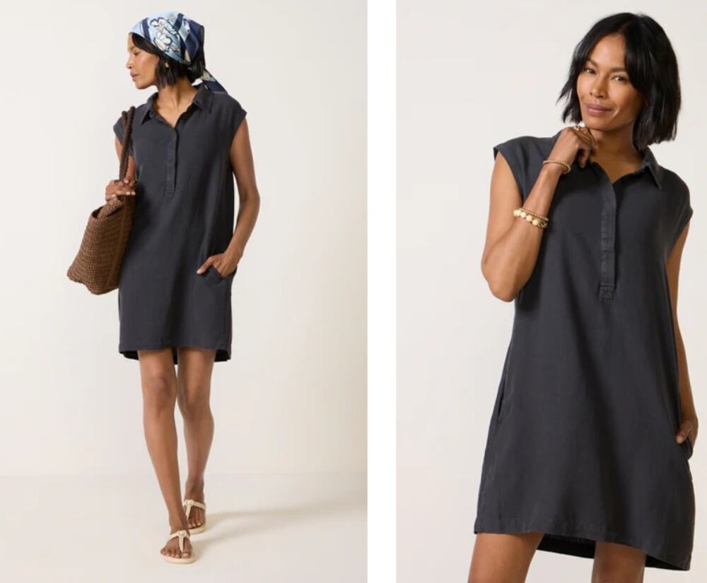 Splendid Wren Dress Linen Blend Sleeveless Casual Shift Classy XS Gray NWT